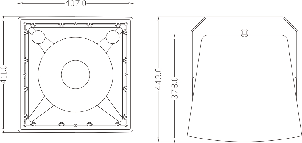 1x12 inci Jangkauan penuh 200W Speaker tahan air